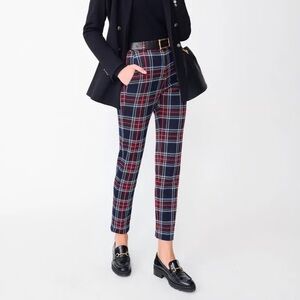J. McLaughlin Women’s Stewart Jacquard Plaid Straight Leg Ankle Pant Sz 10 NWT